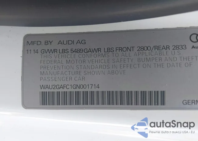 WAU2GAFC1GN001714: 39994460