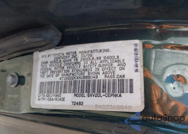 4T1BG22KXXU888043: 39995522