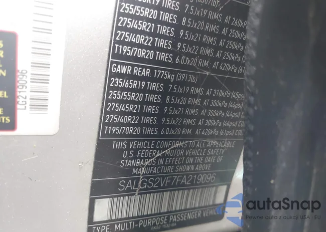 SALGS2VF7FA219096: 39996885