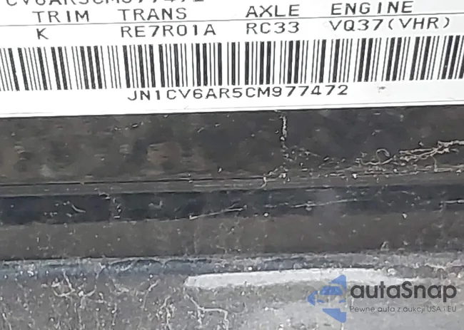 JN1CV6AR5CM977472: 40004272