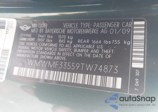 WMWMF33559TW74873: 40011618