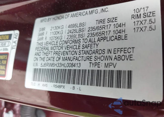 5J6RW6H33HL008413: 40014175