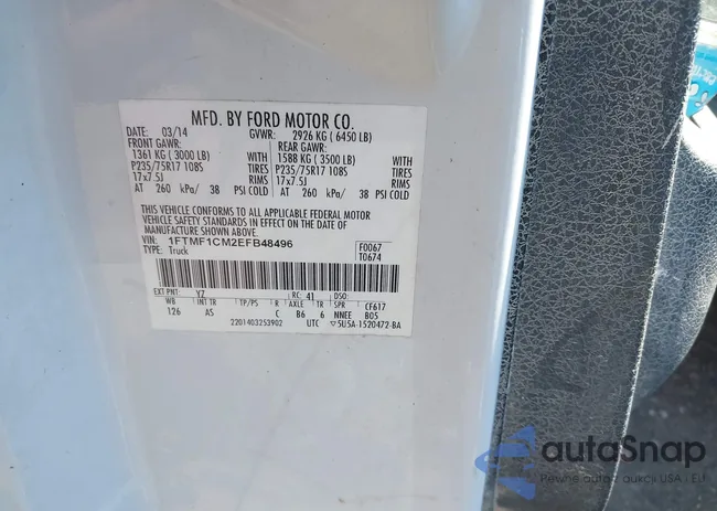 1FTMF1CM2EFB48496: 40015147