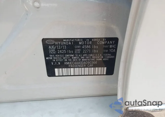 KMHEC4A40DA090364: 40017253