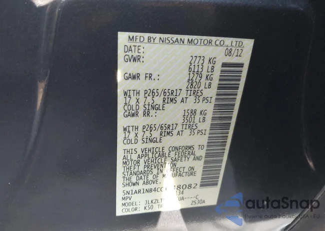 5N1AR1NB4CC638082: 40017914