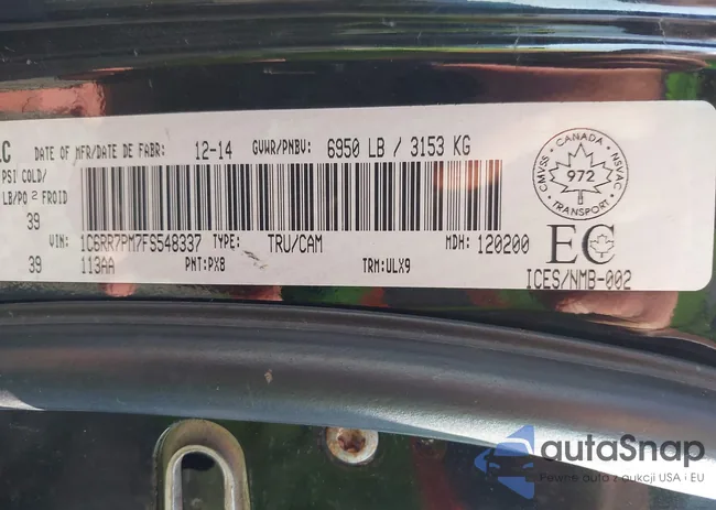 1C6RR7PM7FS548337: 40021180