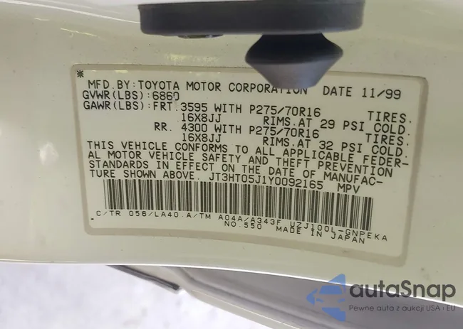 JT3HT05J1Y0092165: 40024143