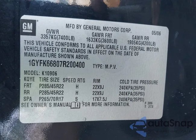 1GYFK66807R200400: 40026232