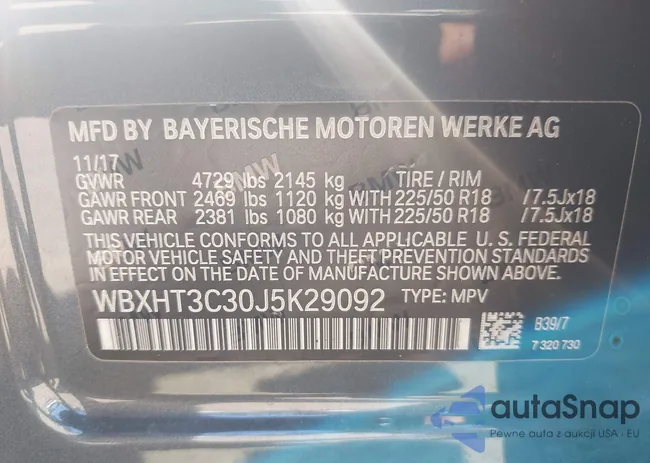 WBXHT3C30J5K29092: 40026817