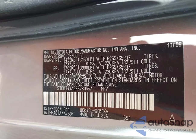 5TDBT44A57S280547: 40028336