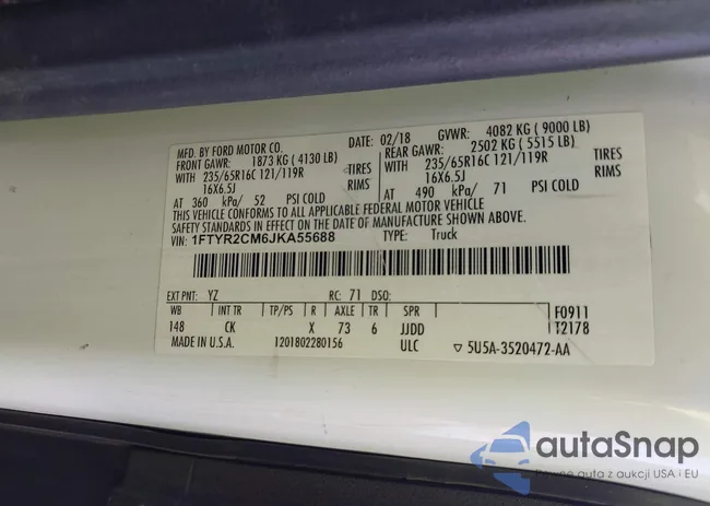 1FTYR2CM6JKA55688: 40029778