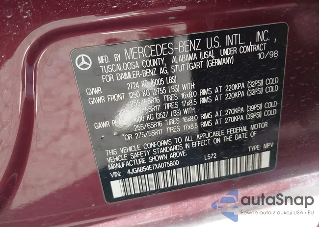 4JGAB54E7XA075800: 40033648