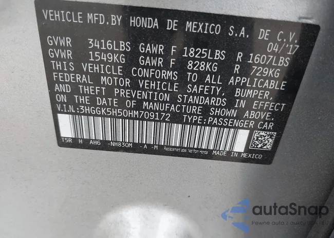 3HGGK5H50HM709172: 40036306