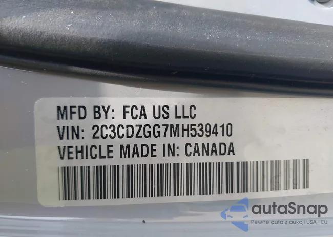 2C3CDZGG7MH539410: 40035849