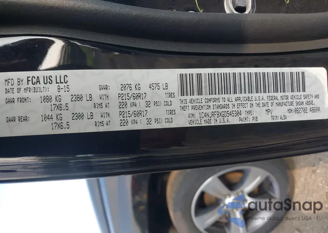 1C4NJRFBXGD545304: 40040516