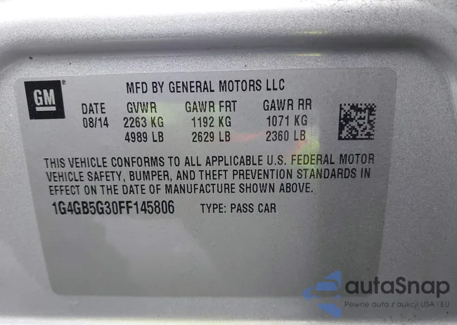 1G4GB5G30FF145806: 40042308