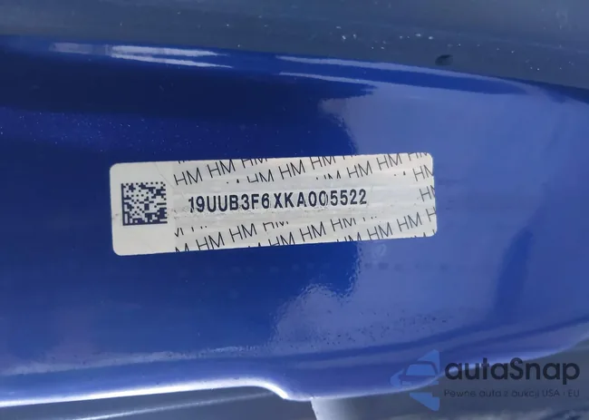 19UUB3F6XKA005522: 40044191