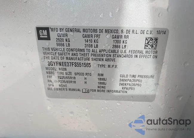 3GYFNEE37FS551565: 40044956