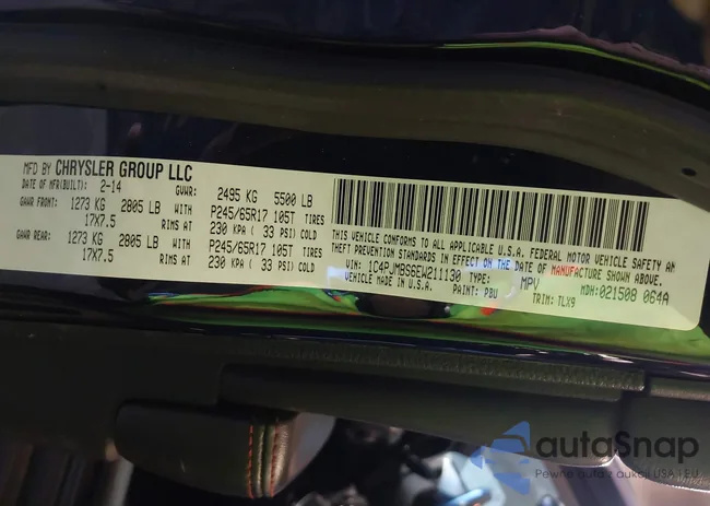 1C4PJMBS6EW211130: 40046252