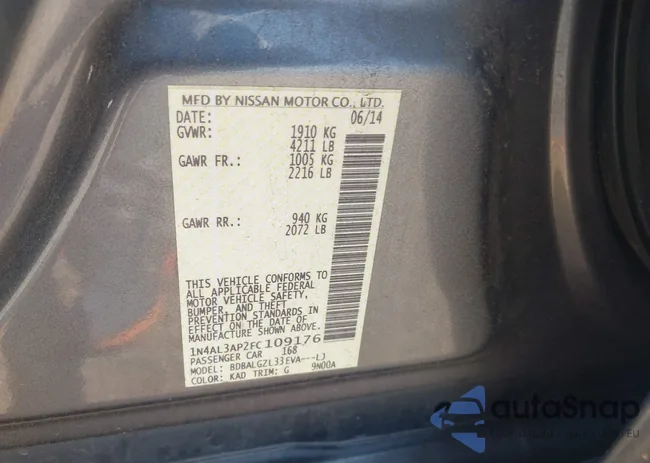 1N4AL3AP2FC109176: 40047829