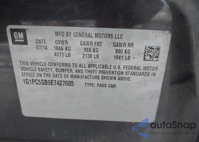 1G1PC5SB9E7427685: 40050357