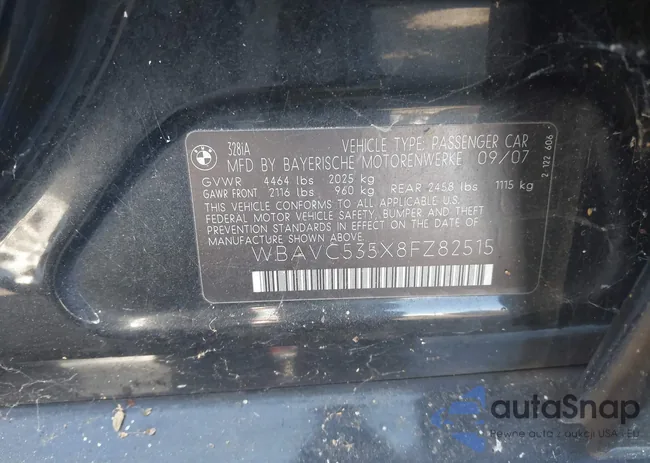 WBAVC535X8FZ82515: 40049733