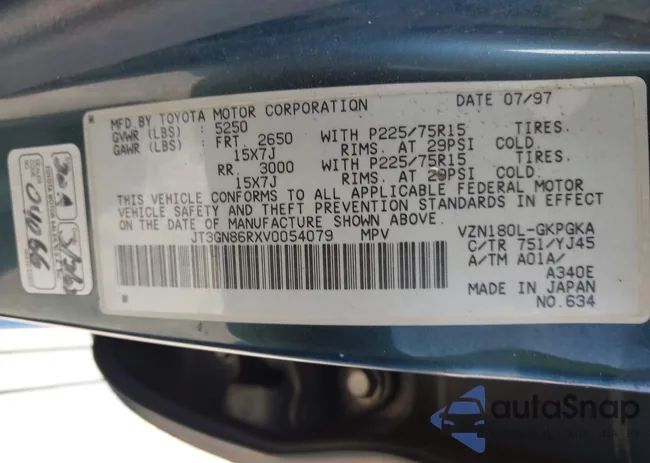 JT3GN86RXV0054079: 40049752