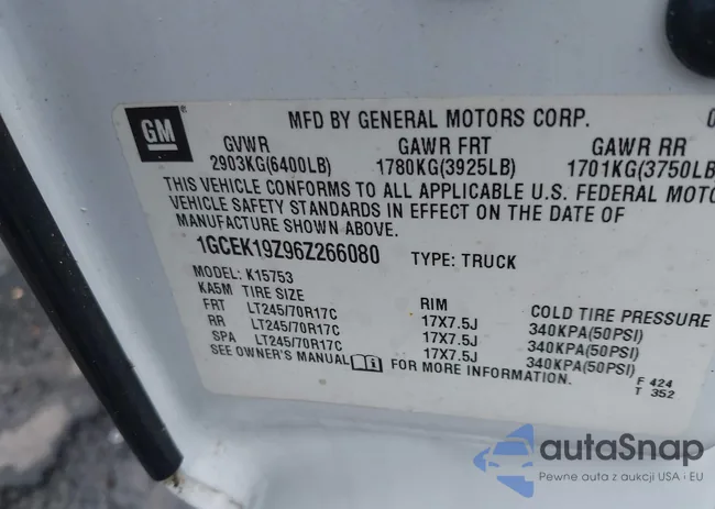 1GCEK19Z96Z266080: 40051209