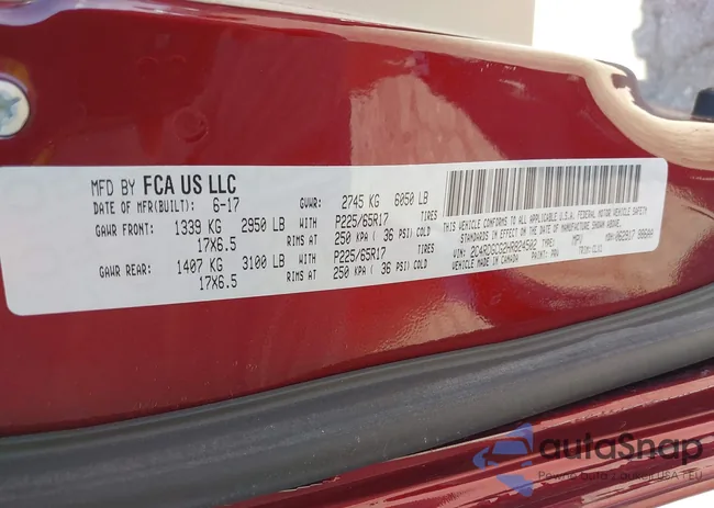 2C4RDGCG2HR824502: 40052098