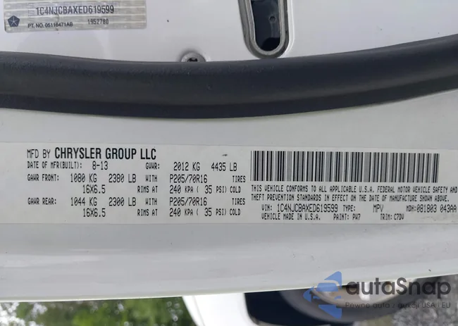 1C4NJCBAXED619599: 40052304