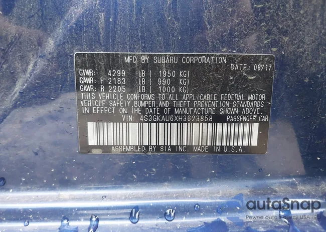 4S3GKAU6XH3623858: 40052347