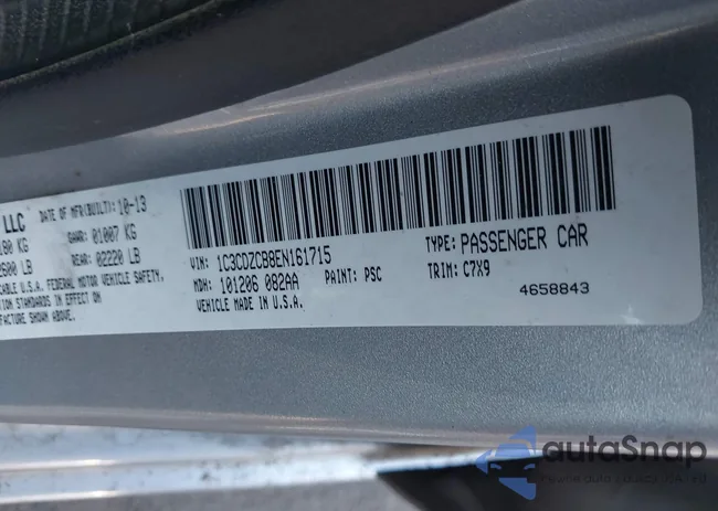 1C3CDZCB8EN161715: 40051773