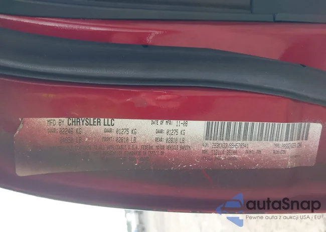 2B3KA33V89H578341: 40052946