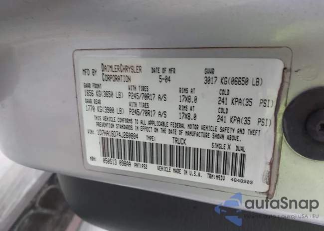 1D7HA18D74J260804: 40053019