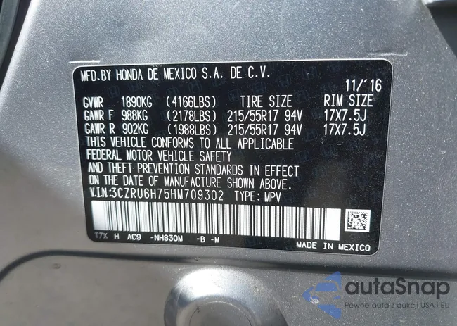 3CZRU6H75HM709302: 40053057