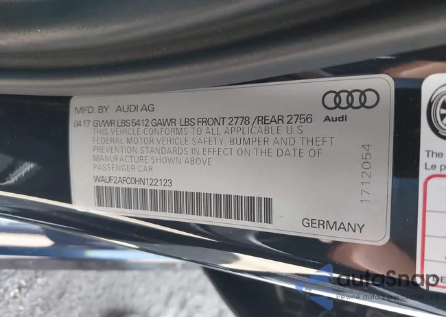 WAUF2AFC0HN122123: 40053333