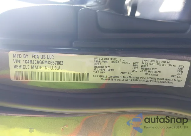 1C4RJEAG6MC657063: 40053480