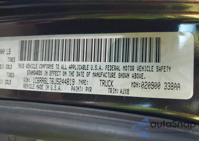 1C6RR6LT6JS244819: 40052814