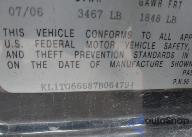 KL1TG56687B064794: 40054018