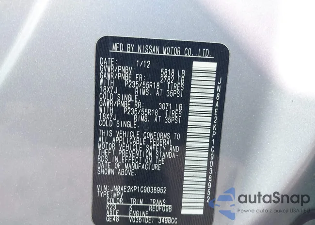 JN8AE2KP1C9038952: 40054096