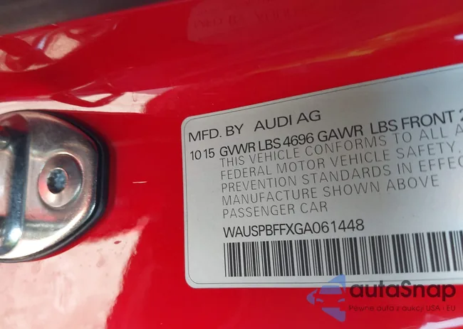 WAUSPBFFXGA061448: 40054126