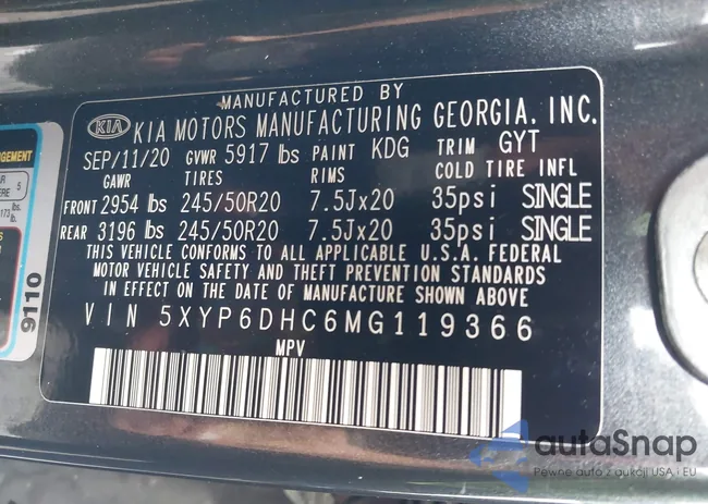 5XYP6DHC6MG119366: 40053575