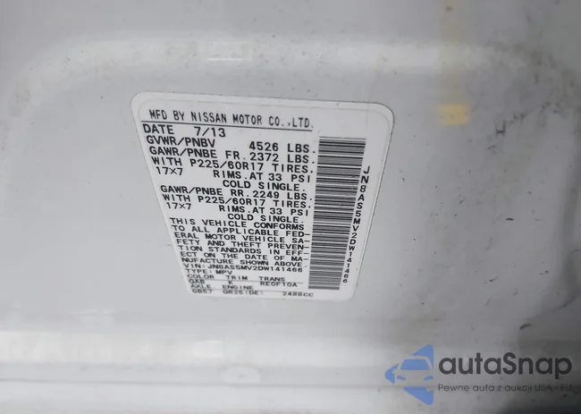 JN8AS5MV2DW141466: 40053593