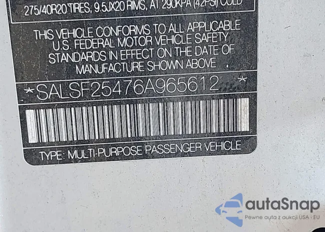 SALSF25476A965612: 40053777