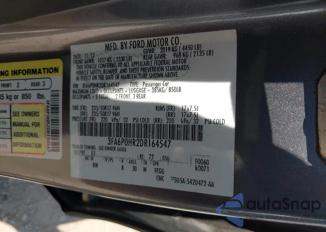 3FA6P0HR2DR164547: 40055135