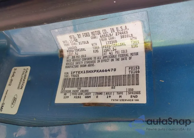 1FTEX15NXPKA66470: 40055466