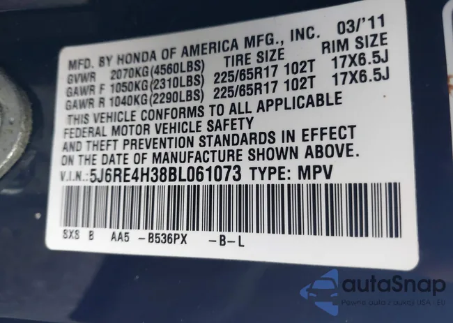 5J6RE4H38BL061073: 40055507