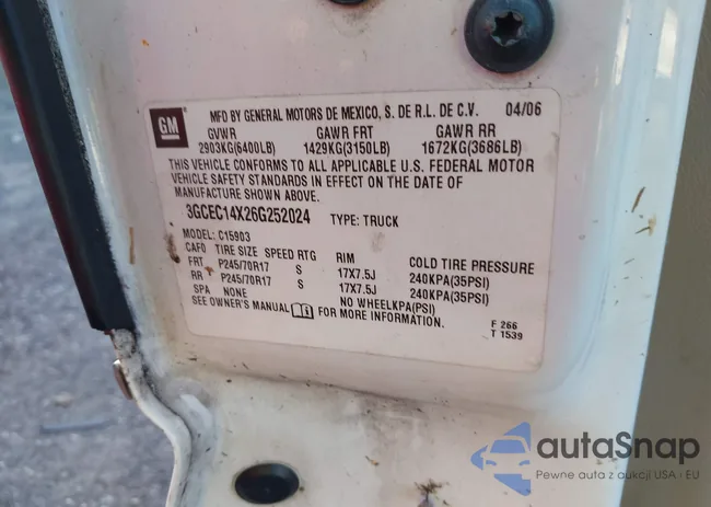 3GCEC14X26G252024: 40055922