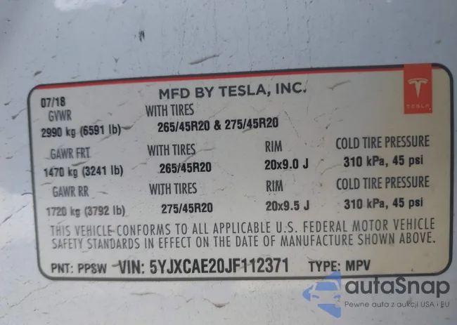 5YJXCAE20JF112371: 40055982