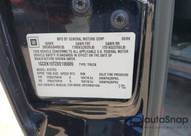 1GCEK19T2XE106689: 40056194